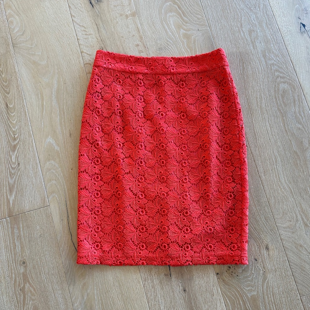 Ann Taylor Lace Pencil Skirt